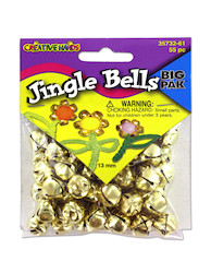 55PC GOLD JINGLE BELLS