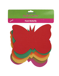 6PK FOAM BUTTERFLY