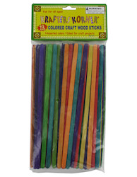 CRFT WOOD STICK 72PK COLR