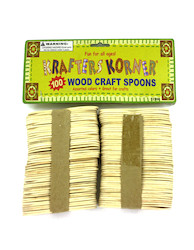 100PC WOOD CRAFT SPOONS