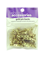 GOLD PIN BACKS 71092-01X1