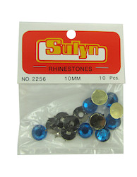 10PC 10MM RHINESTONES X1
