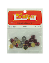 14PC 8MM RHINESTONES X1