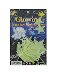 GLOW IN DARK STAR/HEARTX1