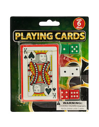 POKER CARDS W/6 DICE