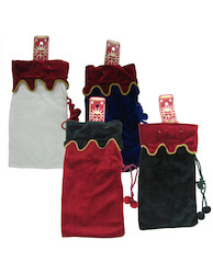 FELT BOTTLE BAG ASST X1
