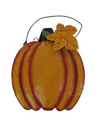 TIN HANGING PUMPKIN X1