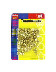 COPPER THUMBTACKS 100PC