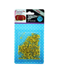 BRASS SAFETY PINS 120PC