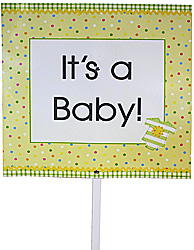 baby clothes yard sign