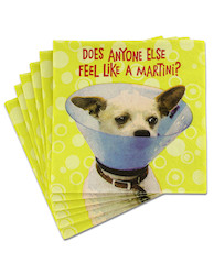 martini dog 16pk napki