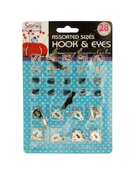 HOOKS AND EYES 28PC