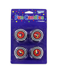 4 hockey candles 10621