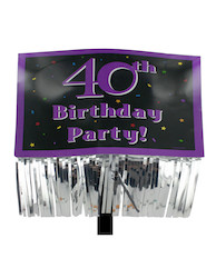 40TH YARD SIGN 144758 X1