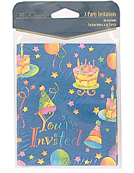bday brights 8ct invite