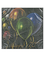 balloon celeb 70th napk