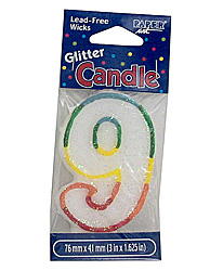 birthday #9 candle