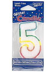 birthday #5 candle