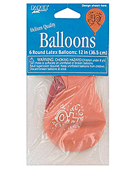 bday blast 6ct ltx bln