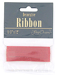 decor ribbon red 12`