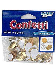 sports balls confetti