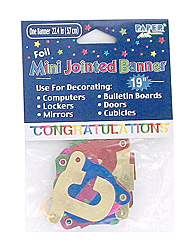 mini congrats banner