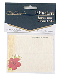 floral chic placecard