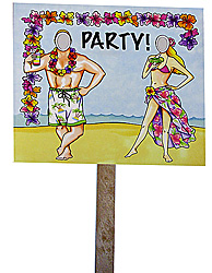BEACH PARTY YARD SIGN X1