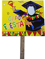 GRAD FIESTA YARD SIGN X1