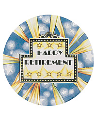 happy retire 8ct plate