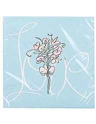 love bride & groom napk