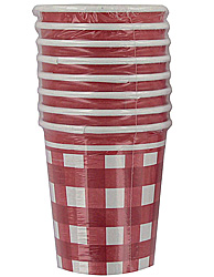 picnic plaid 8ct cups