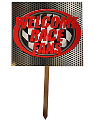 race day yard sign