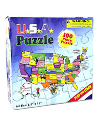 USA MAP PUZZLE 100 PC
