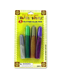 4 PC GLITTER GLUE PEN
