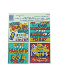 FATHERS WINDOW CLINGS X1