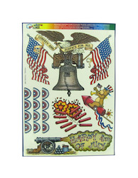 LIBERTY WINDOW CLINGS X1