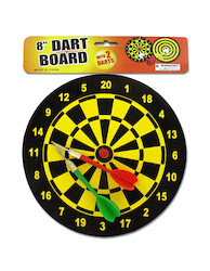 DARTBOARD W/2 DARTS 8"