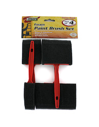 4 PC FOAM PAINT BRUSHES