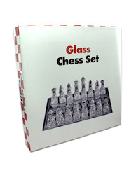 GLASS CHESS SET