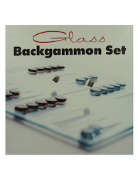 GLASS BACKGAMMON SET