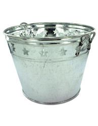 TIN BUCKET W/ STARS