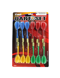 12PC DART SET 4 COLORS