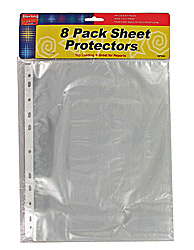 SHEET PROTECTORS 8PK