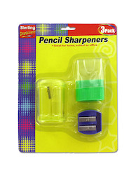 3PK PENCIL SHARPENER