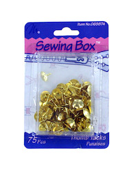75PK BRASS THUMB TACKS X1