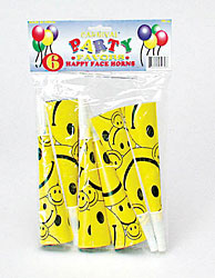 6PC HAPPY FACE HORN X2