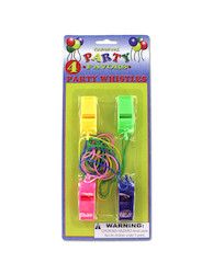 4PK PARTY WHISTLE