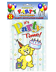 8PC PRTY INVITATON AST X2