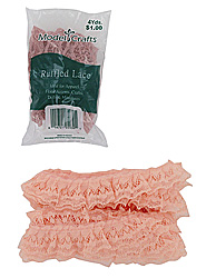PEACH 4YRD RUFFLED EDGEX1